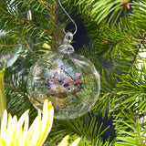 COVID-19, corona, Neuron Rainbow Christmas Ornament