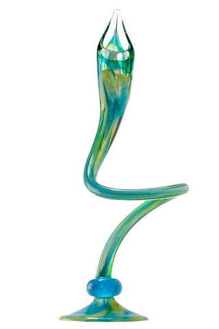 Green Swirly Candle Sticks