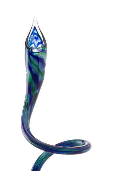 Blue Swirly Candle Sticks