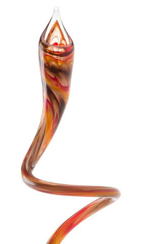 Orange Swirly Candle Sticks