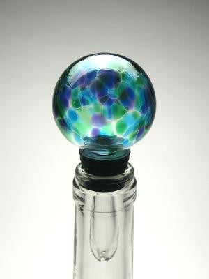 Iris Bottle Stopper Blue Green