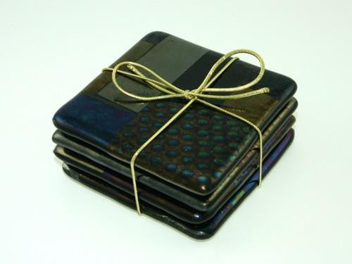 Products Black Iridescent Chaos Coasters