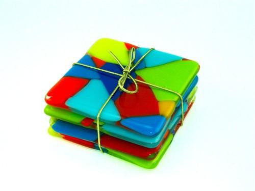 Opaque Coasters with Bright Colors