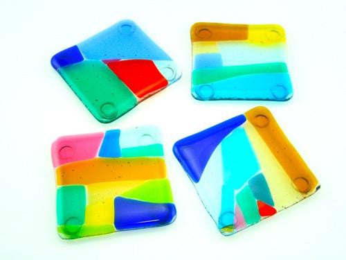 Translucent Coasters with Bright Colors